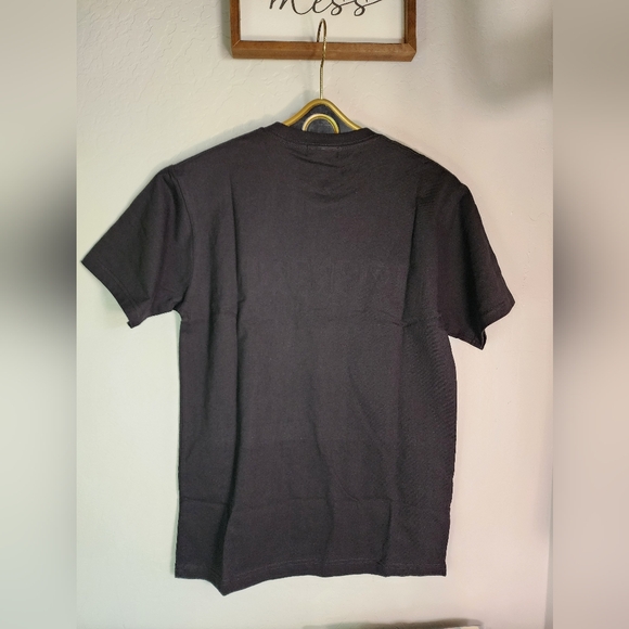 Market Rainbow Rhinestone Black Tee Size Small - Picture 4 of 5